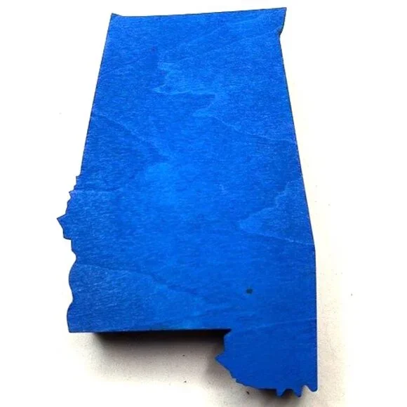 3D Laser cut multi-layered Alabama state magnet - Picture 2 of 4